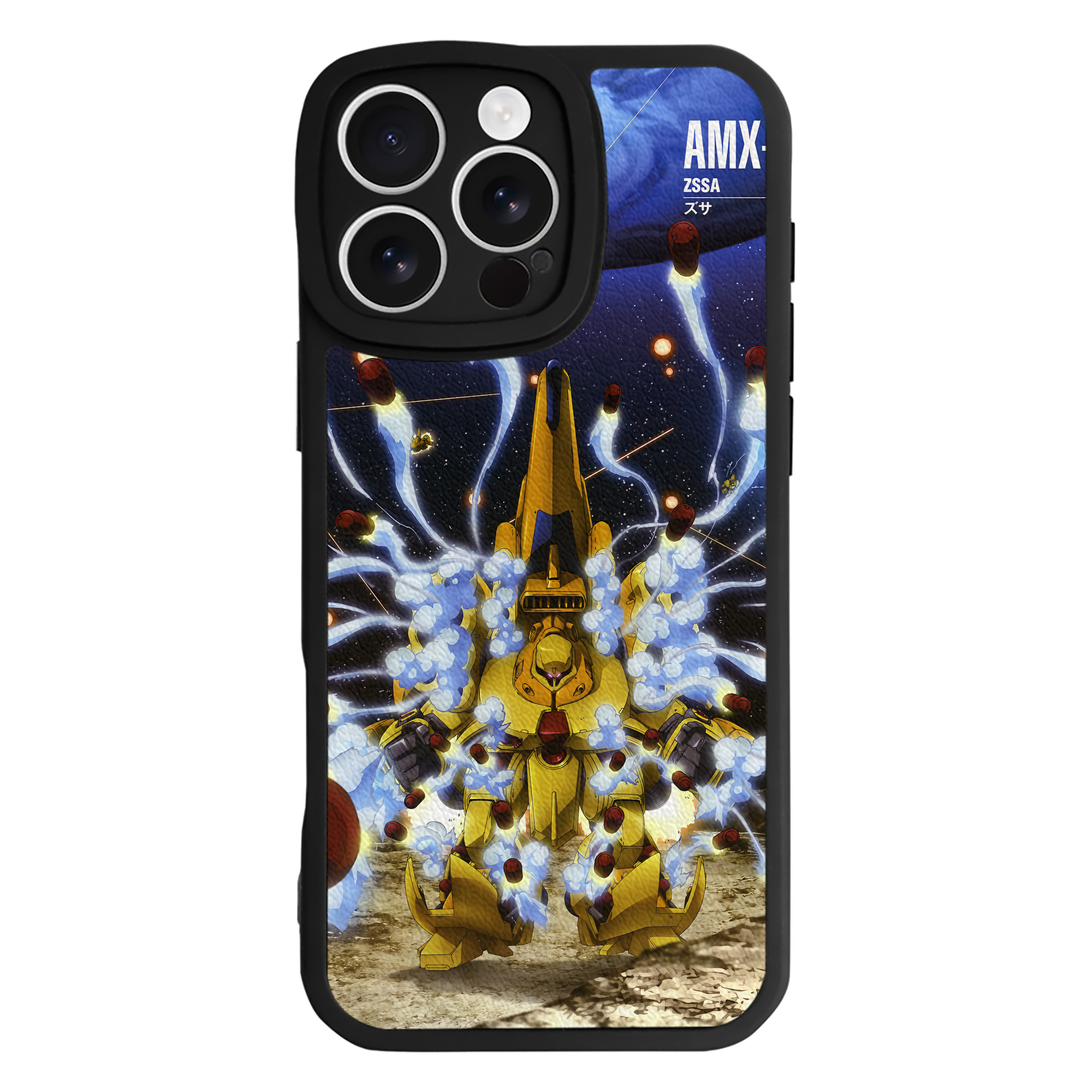 （画像用） 機動戦士ガンダム Mobile Suit Gundam 【iPhone 16シリーズ対応】シリコンスマホケース（レザー調） 材質：シリコン